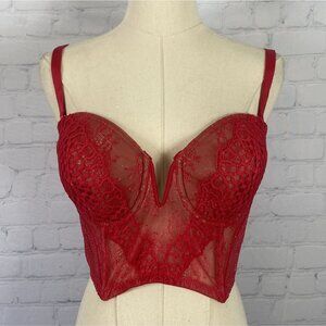Victoria's Secret Red Lace Bra